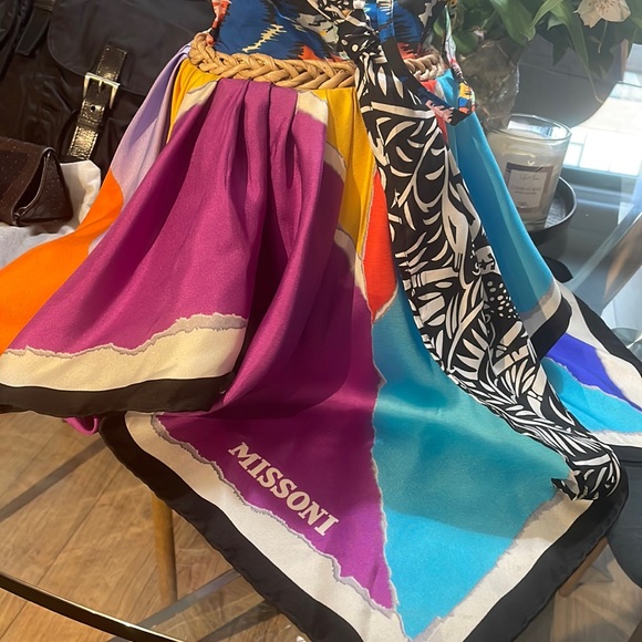 Missoni Handbags - Missoni scarf multicoloured basket purse
